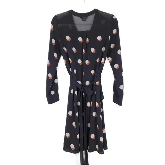 Sabié Sheer Panel Peplum Shirt Dress - Picture 2 of 12